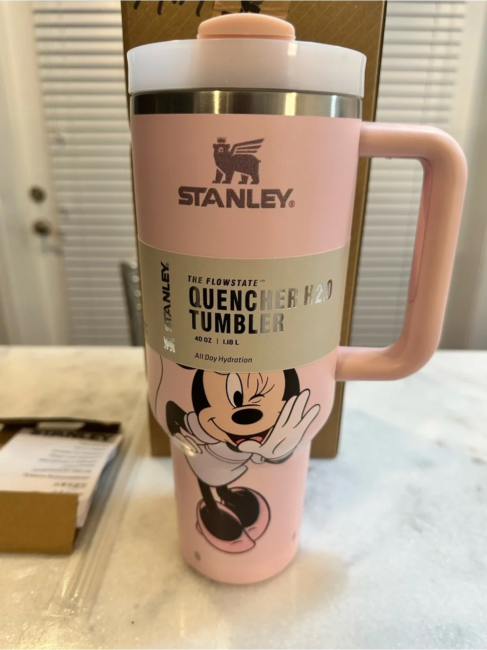 Stanley Disney Minnie Mouse Pink 40oz Quencher H20 Tumbler with Handle - Picture 10 of 12